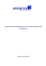 Human Resources Management and Practices in Macedonian Civil Service